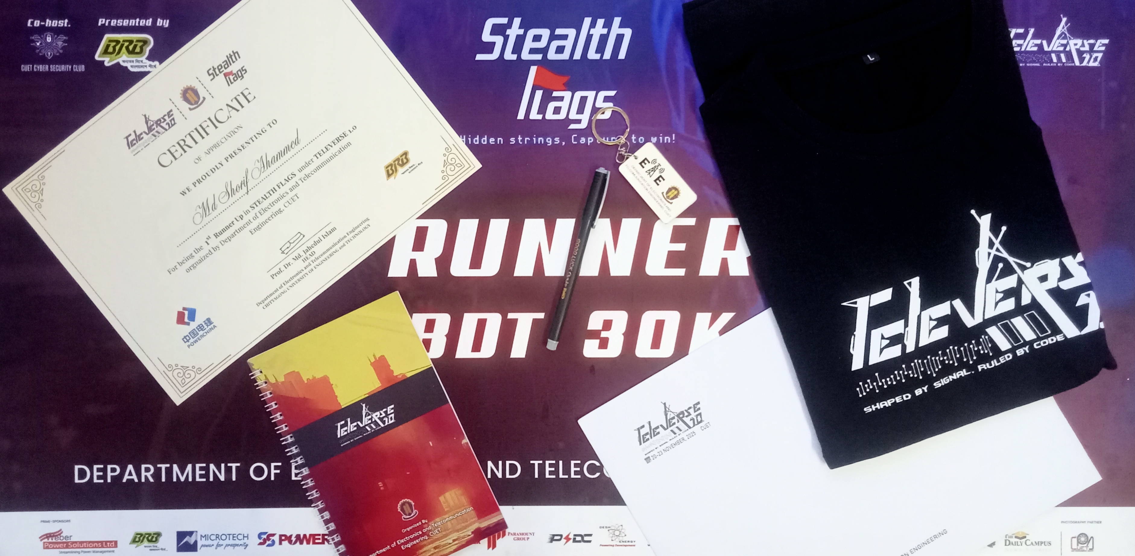 CUET CTF Televerse 1.0 - 1st Runner Up Team